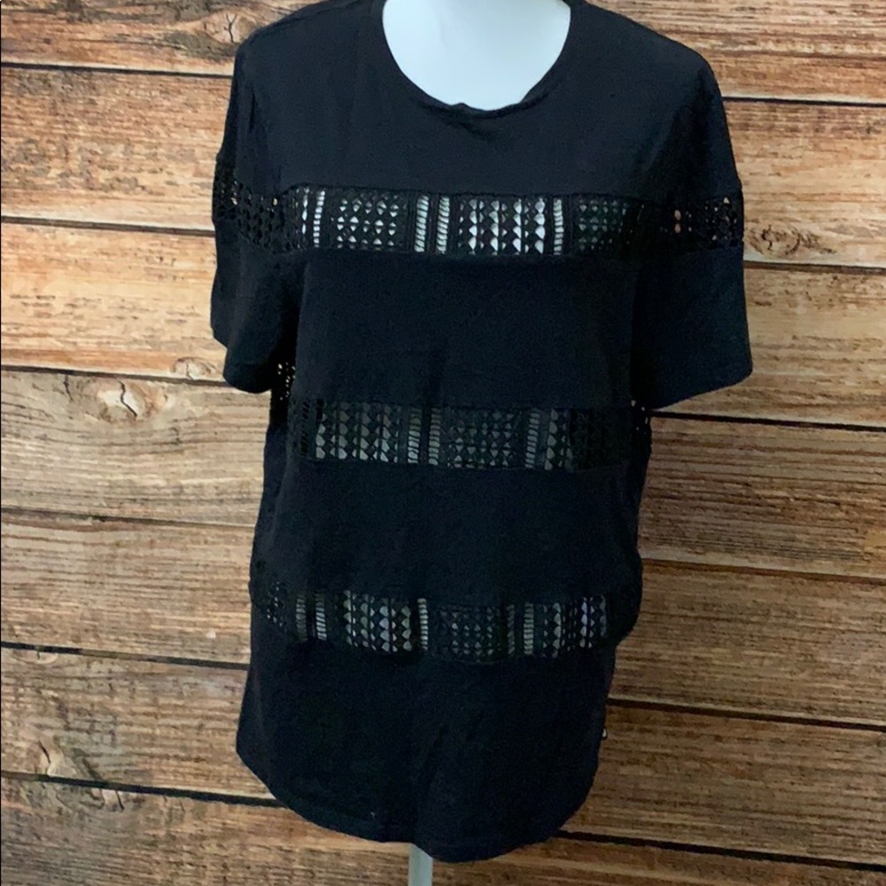 Faletics} Zarina Black Crochet Cut Out … - Picture 2 of 7